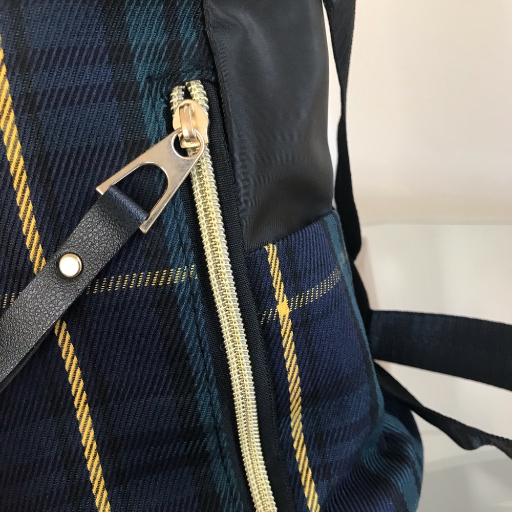✨SALE Last one✨ SOFIA Canvas Backpack, PLAID - Picture 7 of 8